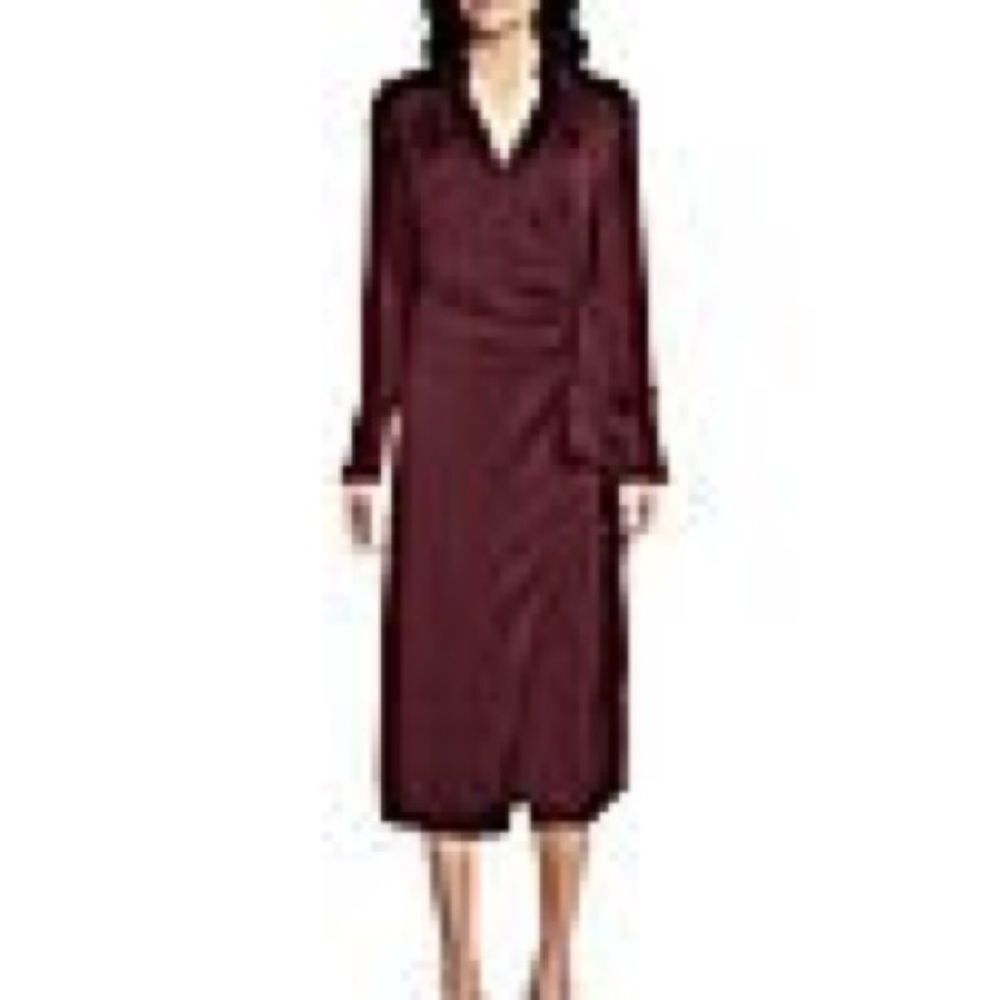 Gibson & Latimer | Long Sleeve Wrap Midi Dress